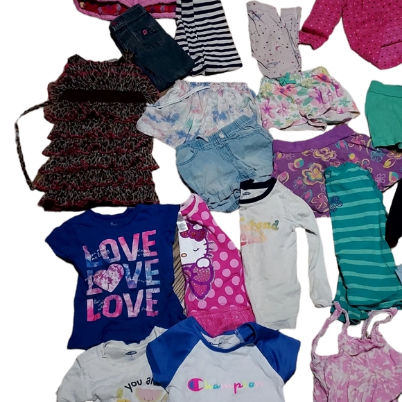 Kids Girls 4t Clothes Lot All Seasons Outfits Bundles Sets Mixed Coats Shirts Pa - Picture 4 of 4